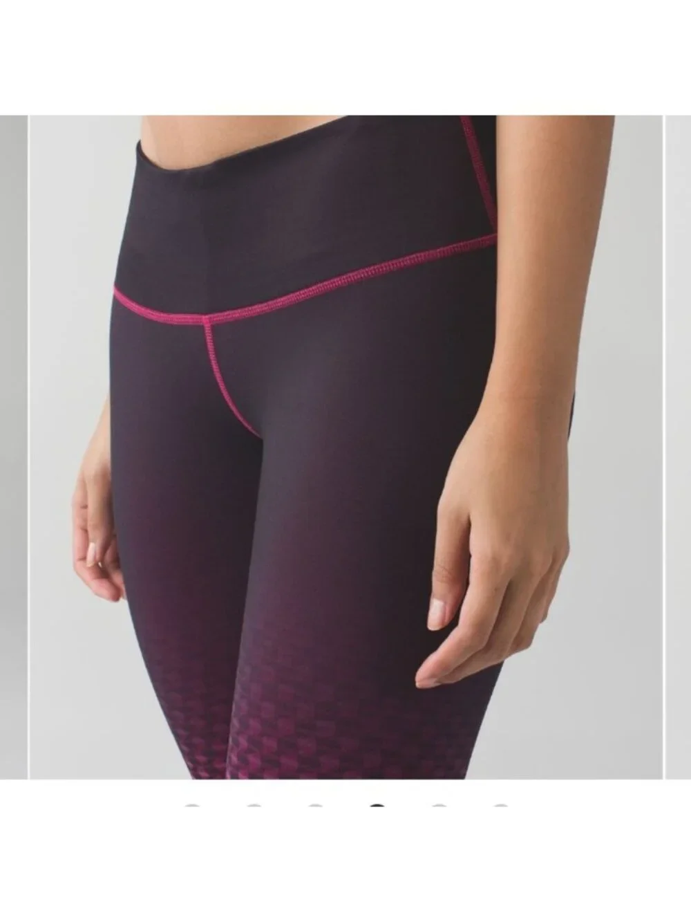 Lululemon Wunder Under Pant III SE Deep Dive Dip Berry Rumble Black